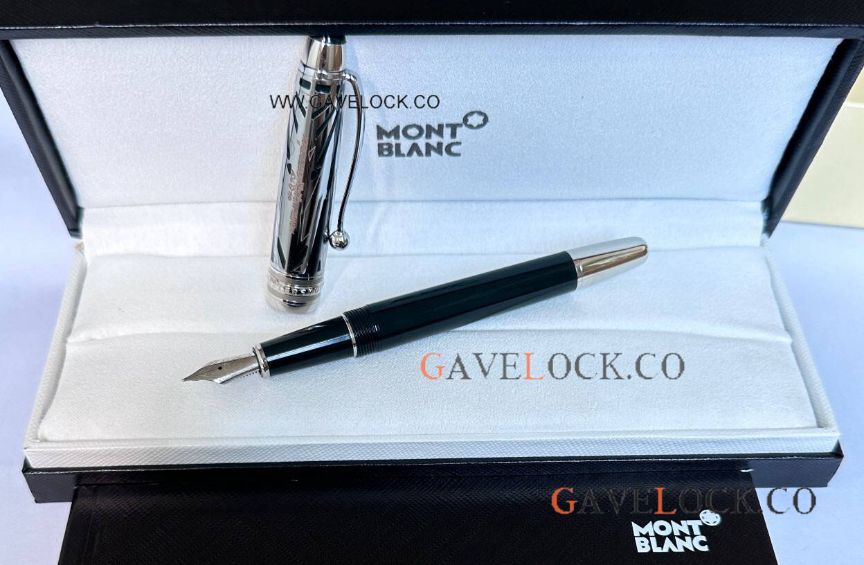 Knockoff Mont Blanc 100th Meisterstuck Doue Green Fountain 145 Midsize